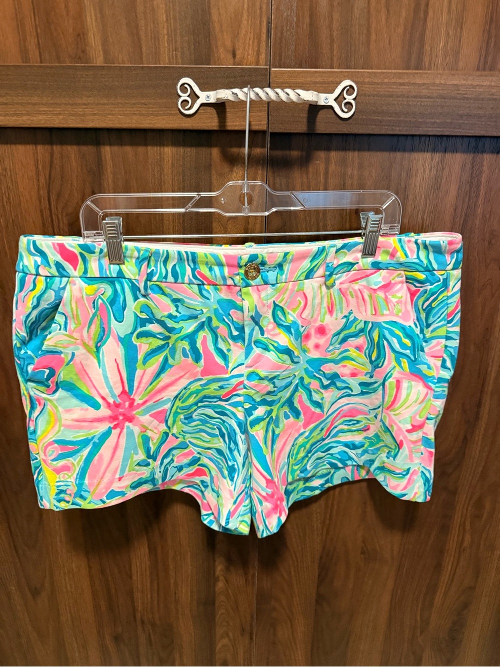 NWT Lilly Pulitzer Callahan Knit Shorts in One in a Melon, Size 16